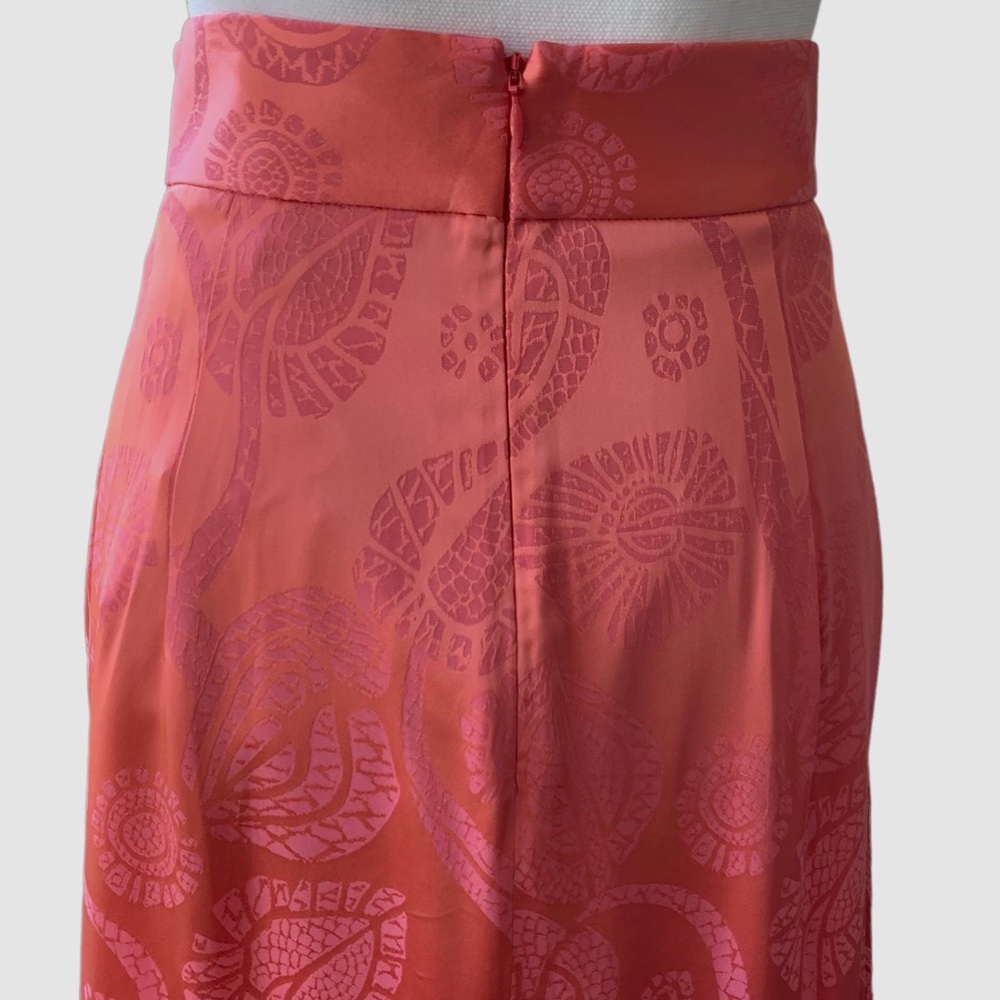 PETER PILOTTO LONG DEVORE SILK VELVET ASYMMETRIC TIER EVENING MAXI SKIRT - Picture 12 of 16